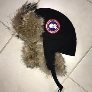 Canada goose fur winter hat